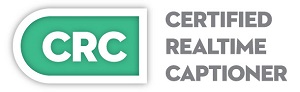 Certified Realtime Captioner Logo